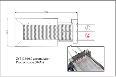 Acumulador de huevos 604A