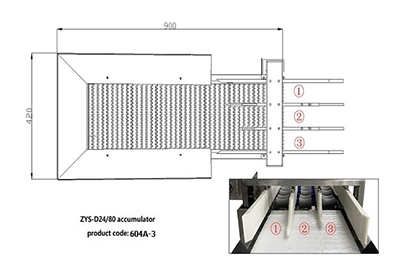 Acumulador de huevos 604A
